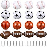 Algopix Similar Product 9 - Menkxi 8 Pcs Sports Ball Dresser Knobs