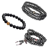 Algopix Similar Product 5 - Aroncent 3 PCS 8mm Sandal Wood Agate