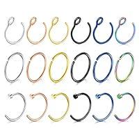 Algopix Similar Product 19 - DBella Fake Nose Ring 18G 18pcs Faux