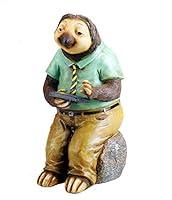 Algopix Similar Product 13 - Sloth with Solar Lights Garden House