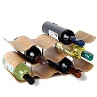 Algopix Similar Product 20 - Lilys Home Countertop Wave Wine Rack