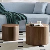 Algopix Similar Product 1 - YOPENG 1917 Fluted Coffee Table