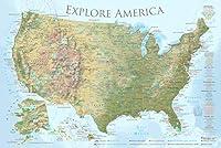 Algopix Similar Product 6 - GEOJANGO National Parks Map Poster 