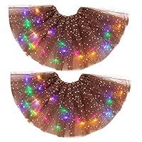 Algopix Similar Product 19 - Kids Girls Light Up LED Tutu Skirt Mini