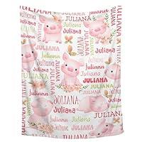 Algopix Similar Product 15 - Personalized Baby Blanket for Girls