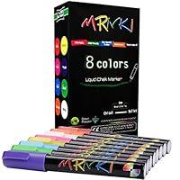 Algopix Similar Product 10 - MRNKI Liquid Chalk Markers 8 Color