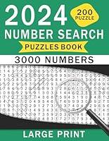 Algopix Similar Product 2 - Number Search Puzzles Book 2024 3000