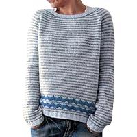 Algopix Similar Product 8 - Womens Knitted Fair Isle Print Retro