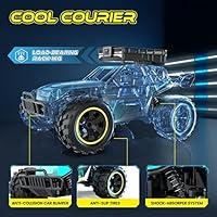 RC Car 1080P FPV Camera 1:16 Scale Off-Road Remote Control Truck Toy Gifts  for Kids Adults 2 Batteries for 60 Min Play