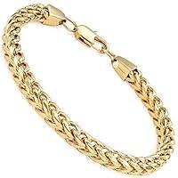 Algopix Similar Product 10 - FIBO STEEL 6mm Wide Curb Chain Bracelet
