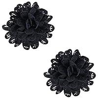 Algopix Similar Product 12 - 2 Pcs 315 Inch Fabric Flowers Clips