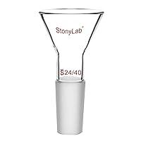 Algopix Similar Product 8 - StonyLab Glass Short Stem Powder Funnel