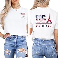 Algopix Similar Product 6 - 2024 Olympics ShirtUSA Olympic Team