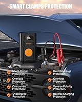 BIUBLE Car Jump Starter, 1000A Peak 12800mAh 12V Auto Emergency Start Power  Bank with LED Light(up to 7.0L Petrol or 5.5L Diesel Engine)