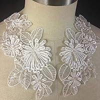 Algopix Similar Product 14 - Beaded Applique Pair Embroidered