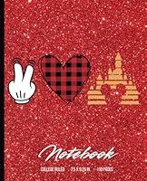 Algopix Similar Product 18 - Red Glitter Composition Notebook