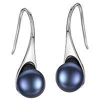 Algopix Similar Product 4 - S925 Freshwater Pearl 8mm Dangle Drop