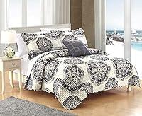 Algopix Similar Product 9 - Chic Home Madrid 4 Piece Reversible