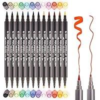 Algopix Similar Product 20 - PuTwo Dual Brush Pens in 12 Colors