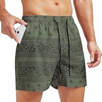 Algopix Similar Product 9 - Surenow Mens Casual Shorts Boho Tribal