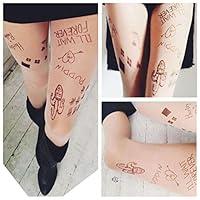 Algopix Similar Product 1 - Harley Quinn Tattoo Tights