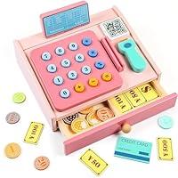 Algopix Similar Product 3 - 23 Pcs Wooden Pretend Play Calculator