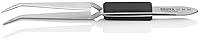 Algopix Similar Product 3 - Cross Over Tweezers Bent Serrated