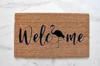 Algopix Similar Product 1 - Flamingo Doormat Summer Doormat