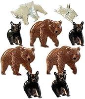 Algopix Similar Product 3 - Eyelet Outlet Shape Brads 12/Pkg-Bear