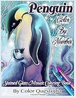 Algopix Similar Product 10 - Penguin Color By Number Stained Glass