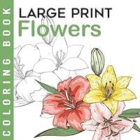 Algopix Similar Product 11 - Flowers Large Print Coloring Book