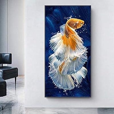 Best Deal for 5D DIY Diamond Painting Kits for Adults/Kids,Gold koi Fish