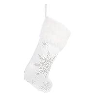 Algopix Similar Product 6 - OFFSCH 1pc Snowflake Stocking Fireplace