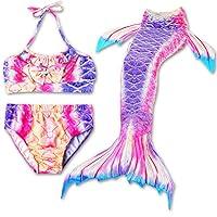 Algopix Similar Product 5 - 4 Pcs Mermaid Bathing Suit for Girls