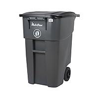 Algopix Similar Product 2 - PLASTIC PRINCE 50 Gallon Rollout Trash