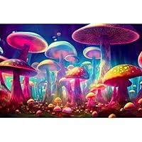 Algopix Similar Product 6 - ZatiasMiller Mushroom Aquarium Backdrop