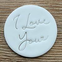Algopix Similar Product 9 - I Love You Fondant Embosser or Cookie