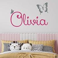 Algopix Similar Product 10 - Custom Name Butterfly Wall Decal 