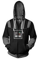 Algopix Similar Product 1 - Soyerio Unisex Darth Vader Hoodie Adult