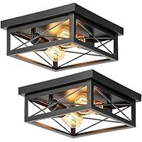 Algopix Similar Product 2 - Kondras 2Light Industrial Square Flush