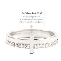 Algopix Similar Product 1 - BTZY Let Go  Let God Cubic Zirconia