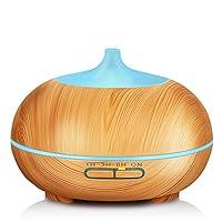 Algopix Similar Product 17 - KBAYBO 400ml Aroma Diffuser Wood Grain