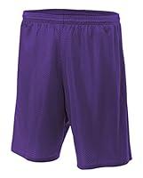 Algopix Similar Product 14 - A4 NB5301PUR Lined Tricot Mesh Shorts