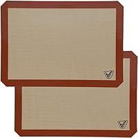 Algopix Similar Product 1 - Silicone Baking Mat  Set of 2 Half