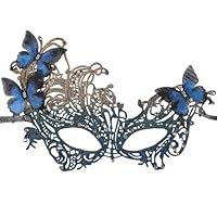 Algopix Similar Product 19 - Zinniday Blue Lace Masquerade Mask 