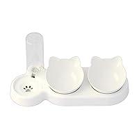 Algopix Similar Product 14 - Double Bowl Cats Feeding Watering Bowl