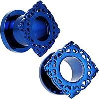Algopix Similar Product 12 - Body Candy Blue PVD Stainless Steel