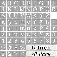 Algopix Similar Product 20 - 6 Inch Alphabet Letter Stencils for