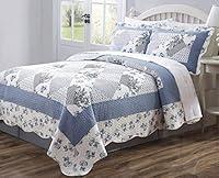 Algopix Similar Product 1 - Legacy Decor 3 PCS Quilt Bedspread