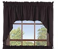 Algopix Similar Product 9 - IHF Burlap Black Design Swag Window